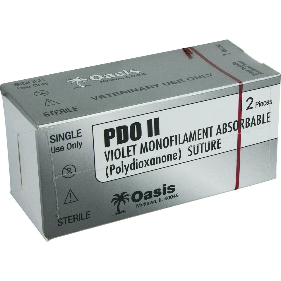 OASIS Veterinary Suture, PDO Suture, Size 2-0, NFS-1 Needle, 12/Box