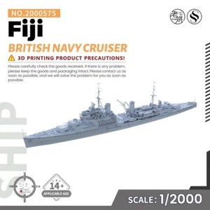SSMODEL SS2000575 1/2000 Military Model Parts British Navy Fiji Cruiser - Picture 1 of 4