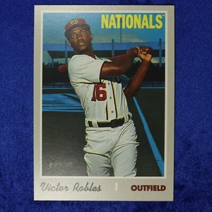 2019 Topps Heritage SP Card #701: Victor Robles (THSP-693) - Picture 1 of 2