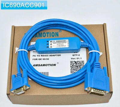 For US GE GE90-70 90-30 Series PLC Programming Cable IC690ACC901 - Image 1 of 4