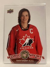 #237 Cassie Campbell Canadian  2010 Upper Deck World of Sports Hockey Card