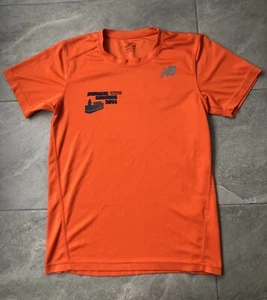 New Balance Lightning Dry T Shirt Womens Small Orange Short Sleeve Roundneck Tee - Picture 1 of 16