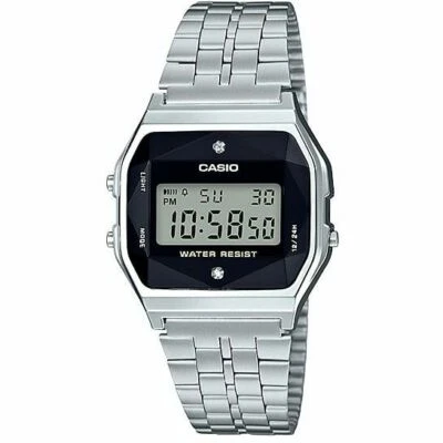 CASIO A159WAD-1DF OROLOGIO UOMO DONNA DIAMOND DIGITALE 34mm DIAMANTI SOTTOCOSTO - Immagine 1 di 4