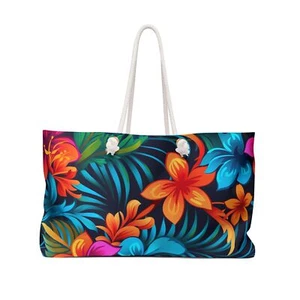 Floral Sunset Weekender Bag - Perfect for Travel and Beach Getaways - Picture 1 of 5