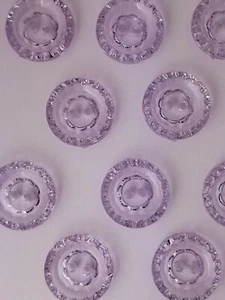 TALLA 24L - 5/8", BOTÓN CRISTAL, LILA, 1 DOCENA, ACABADO BRILLANTE, ENVÍO GRATUITO EE. UU. - Imagen 1 de 1