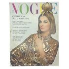 VTG Vogue Magazine December 1963 Vol. 142 No. 10 Sandra Paul Cover No Label
