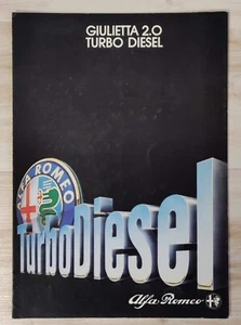 ALFA ROMEO GIULIETTA 2.0 TURBO DIESEL BROCHURE ORIGINALE - Imagen 1 de 4