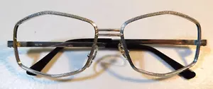 Vintage ELITE OPTICAL Cora Silver Florentine 52/18 20/000 14K Eyeglass Frame NOS - Picture 1 of 5