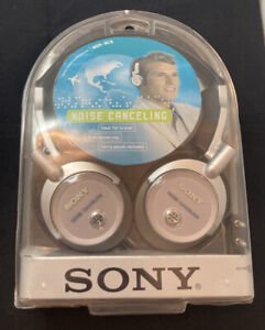 SONY MDR-NC6 Noise Canceling Portable Audio Headphones Silver NEW 2004