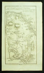 IRELAND, WICKLOW, GOREY, ENNISCORTHY, antique road map, Taylor & Skinner c.1778 - Picture 1 of 4