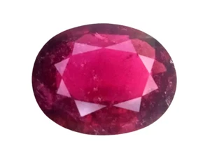 8,48 CTS rosa rot natürlicher Rubellit (Turmalin) ovale lose Edelsteine - Bild 1 von 3