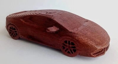 LAMBORGHINI HURACAN WOOD SCALE CAR MODEL 1:18 - Immagine 1 di 4