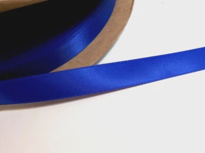 Royal Blue Single-Face Satin Ribbon 5/8 inch wide x 10 yards Polyester B51 - Image 1 of 3
