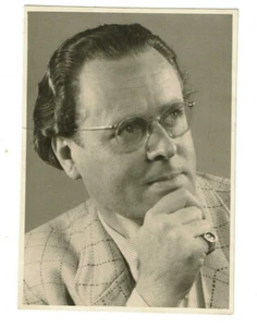 Wilhelm Brückner-Rüggeberg (1906-1985) autografo direttore dedica foto 1949 - Foto 1 di 2