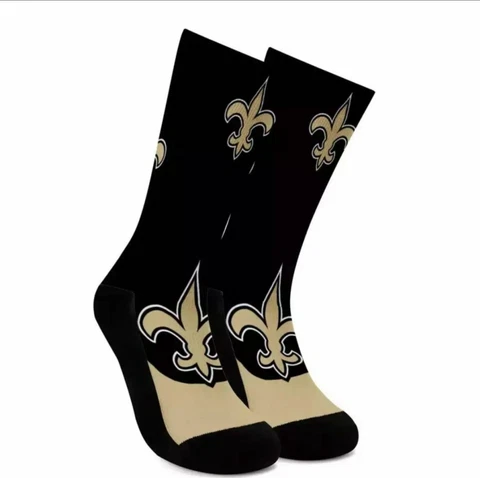New Orleans Saints Unisex Black Legacy Knit Socks Cover