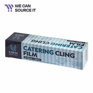 300mm x 300Mtr Catering Cling Film Roll Own Identity Food Safe Wrap Kitchen Use - Picture 1 of 5