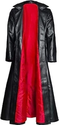 Wesley Snipes Blade Trinity Long Black Leather Trench Coat - Image 1 of 4