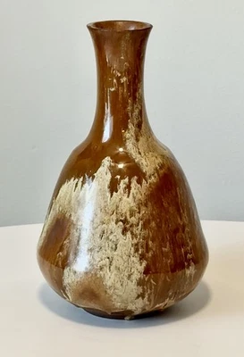 Polia Pillin Mid-Century Modern Drip Glaze Studio Large 10” Pottery Vase  - Image 1 of 4