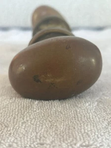 De colección ANTIGUO ART NOUVEAU Manija de perilla de puerta de latón macizo Tirador ovalado - Imagen 1 de 7