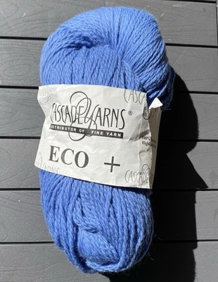 Cascade Wool Eco+ 100% Peruvian Highland Wool 250g/478yds Hank # 3187 Blue - Image 1 of 4