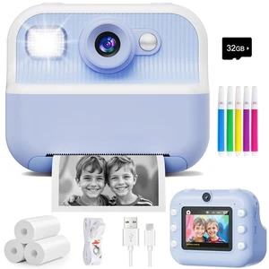 Sofortbildkamera, Front Hinten Dual Selfie Kinderkamera mit 1080P Videos, Urlaub... - Bild 1 von 9