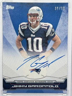 2014 Topps - En tarjeta tinta azul autógrafo Jimmy Garoppolo/90 Foto 1 de 2