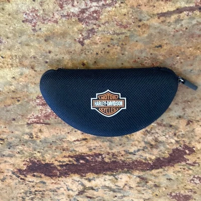 "Estuche rígido protector con cremallera Harley Davidson gafas de sol para motocicleta 6,5""" Foto 1 de 4