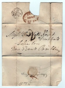Postal History. Pre-stamp. London local posts. 'JA   X/27   1825' - Picture 1 of 2