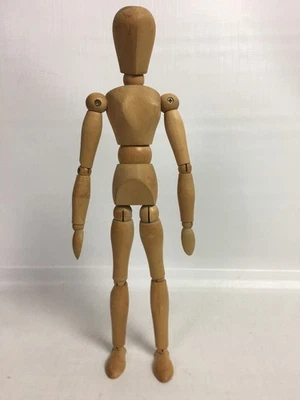 Vintage 12" Holz voll verbunden Figur Gelenk Künstler Modell Puppe Holz - Bild 1 von 4