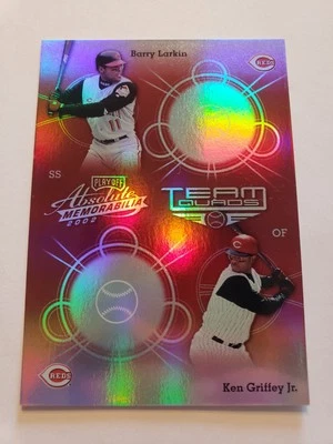 Equipo Absolute Memorabilia Spectrum 2002 Quads Griffey Jr/Larkin/Dunn/Casey #TQ-7 Foto 1 de 4