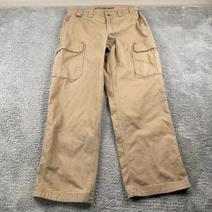 Duluth Trading Pants Mens 36x32 Khaki Flex Fire Hose Cargo Workwear Utility - Picture 1 of 9