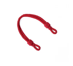 Mützenkordel - einfarbig rot Kunstseide Schirmmütze - 6mm / 32cm - Picture 1 of 1