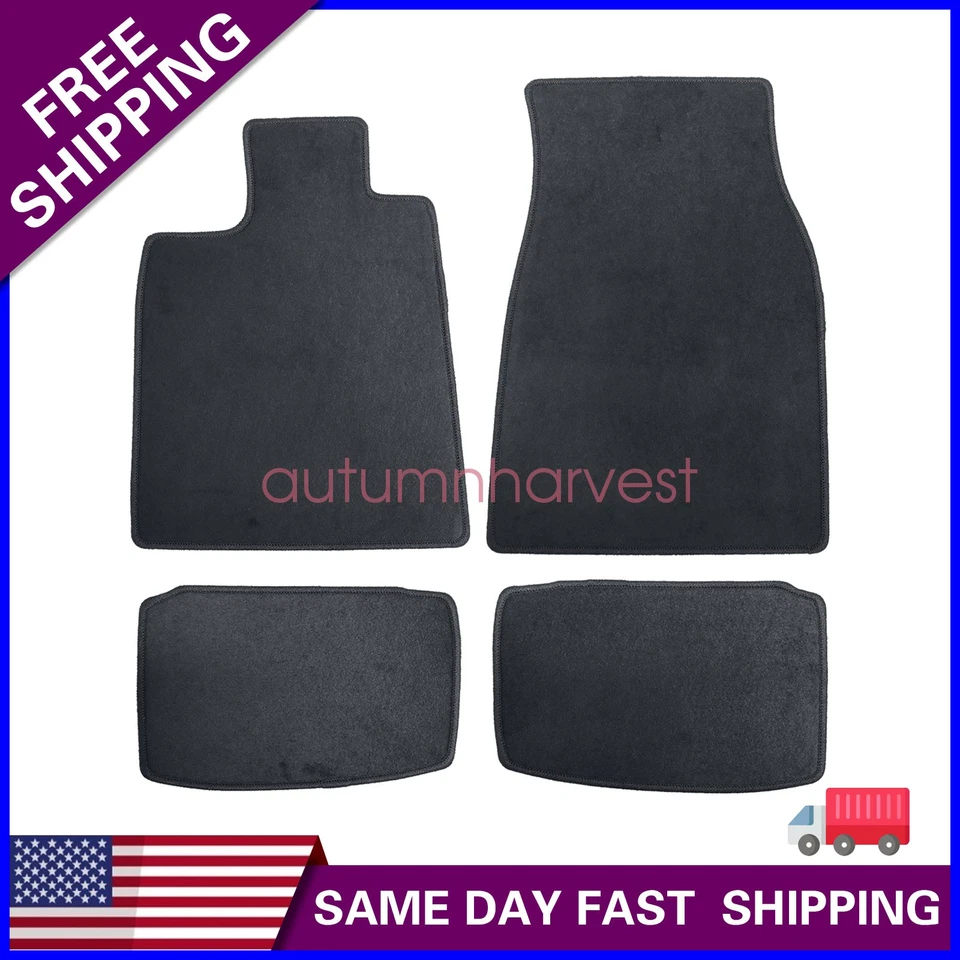 4 piezas alfombrillas de terciopelo de repuesto para Porsche Taycan 2020-2025 2 filas nuevas Foto 1 de 4