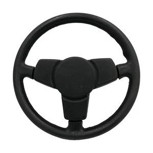 Original Porsche 924 944 Lederlenkrad Lenkrad Leder schwarz 113415660A - Picture 1 of 24