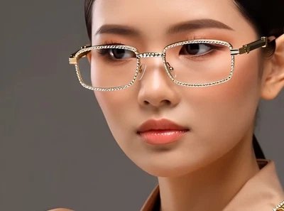 Женские солнцезащитные очки в золотой оправе для вечеринок на открытом воздухе музыкальная одежда элегантные 80-е 90-е шикарные 2026 - Изображение 1 из 4