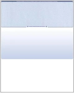 500 Blank Check Stock Paper - Check on Top - Blue Diamond - Picture 1 of 5