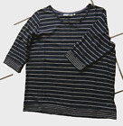Cecil Shirt,Größe: L,Blau-Weiss, Baumwolle-Modal,3/4 Arm