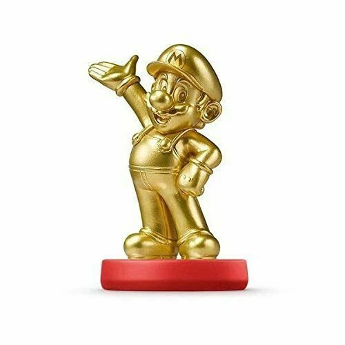 Nintendo Amiibo Mario Mini Figure Gold Edition