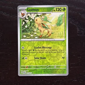 Leafeon 011/167 Pokemon Twilight Masquerade SV06 Reverse Holo Uncommon NM - Picture 1 of 2