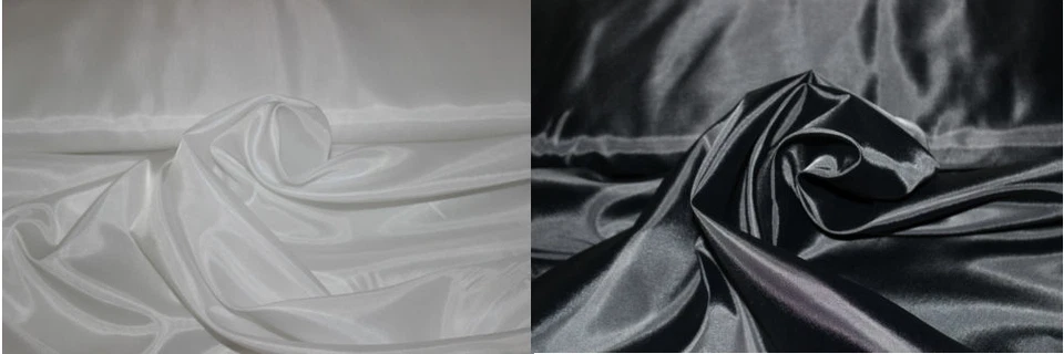 STOFF-KOLLEKTION 50 Meter Futterstoff Rolle 150 cm Schwarz Weiß Innenfutter Fahnentuch Dekostoff