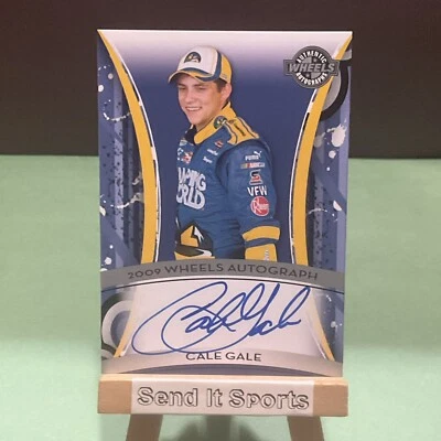 2009 Wheels Autograph CALE GALE On Card Auto NASCAR  - Image 1 of 2