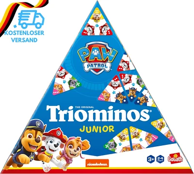 BESUCHE DEN GOLIATH TOYS-STORE Goliath Triominos Junior Paw Patrol, Brettspiel Für Kinder Ab 3 Jahren, Gesellsc