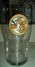 2006 Joliet JackHammers 5th Anniversary 5 Times the Fun! Pint Glass gold