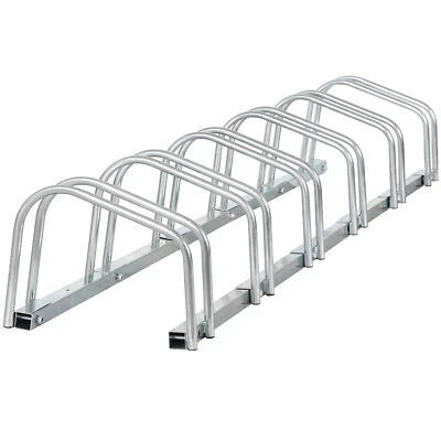 Bike Storage Rack 1-6 Bicycle Floor Parking Stand for Home Garage Indoor Outdoor - Image 1 of 4