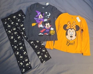 Disney Halloween Graphic Tees and Leggings Size 5T - Picture 1 of 4