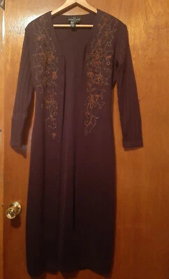 Carole Little Vestido Suéter Manga Larga/o Largo Frente Abierto Cárdigan Suéter Foto 1 de 4