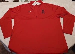 Neu Anaheim Angels Nike Dri Fit Zipper Breathe Langarmshirt Größe 3XL MLB  - Bild 1 von 9
