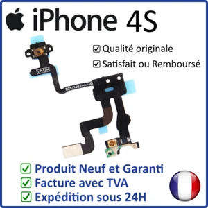 IPHONE 4S - NAPPE DU CAPTEUR DE PROXIMITÉ, LUMINOSITÉ & DU BOUTON POWER ON OFF - Photo 1 sur 2