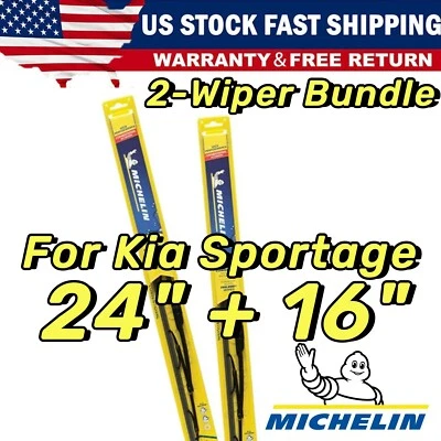 Wiper Blades 2-Pack Standard Wipers - fit 2005-2010 Kia Sportage - 30240/160 Foto 1 de 4