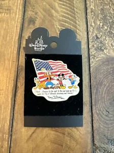 Walt Disney - I thank America 4th of July USA Flag Pin - Pin 13138 2002 - Picture 1 of 2